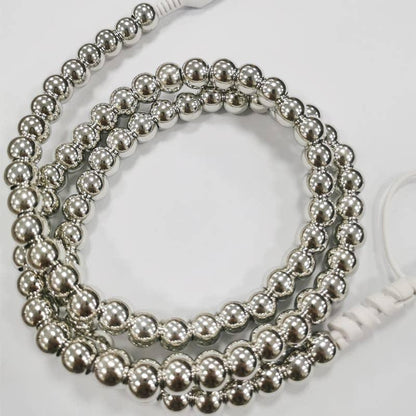 Silver Beaded Cord Charging Cable 2 in 1 Charger - Southern Sassy Boutique
