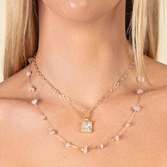 Dainty Stone Necklace
