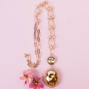 Large Crystal Pendant Necklace