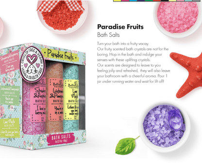 Paradise Fruits Bath Salts Gift Set | Women| Teens