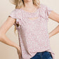 Animal Print Cut Out Tunic Top