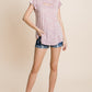 Animal Print Cut Out Tunic Top