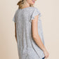Animal Print Cut Out Tunic Top