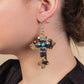 Animal Print Cross Earrings