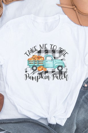 Take Me To The Pumpkin Patch Fall Graphic Tee