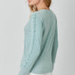 Ribbed Braided Sleeve Top