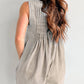Sleeveless Top & Shorts Denim Jumpsuit