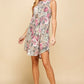 Floral Print Sleeveless Babydoll Dress