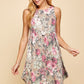 Floral Print Sleeveless Babydoll Dress