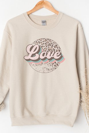 Vintage Cheetah Print Sweatshirt