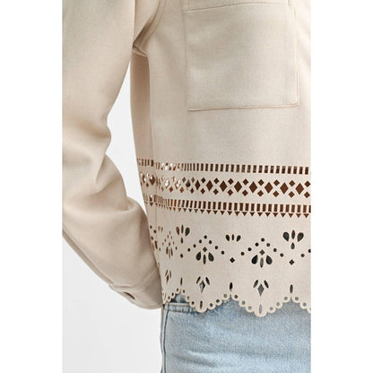 LASERCUT DETAILING JACKET - Southern Sassy Boutique