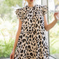 Leopard Print Cap Sleeve Dress