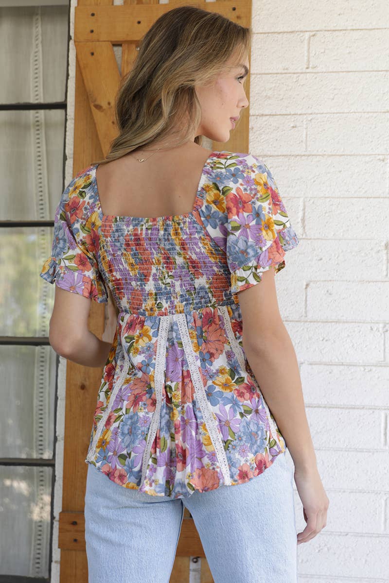 Floral Delight Boho Top