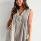 Sleeveless Top & Shorts Denim Jumpsuit