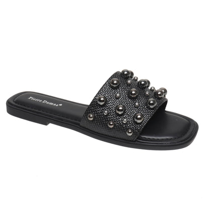 Empress Pierre Dumas Sandals with Metal Detail