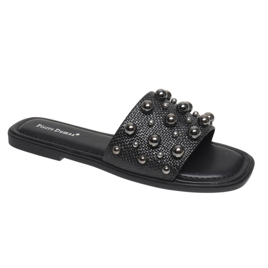 Empress Pierre Dumas Sandals with Metal Detail