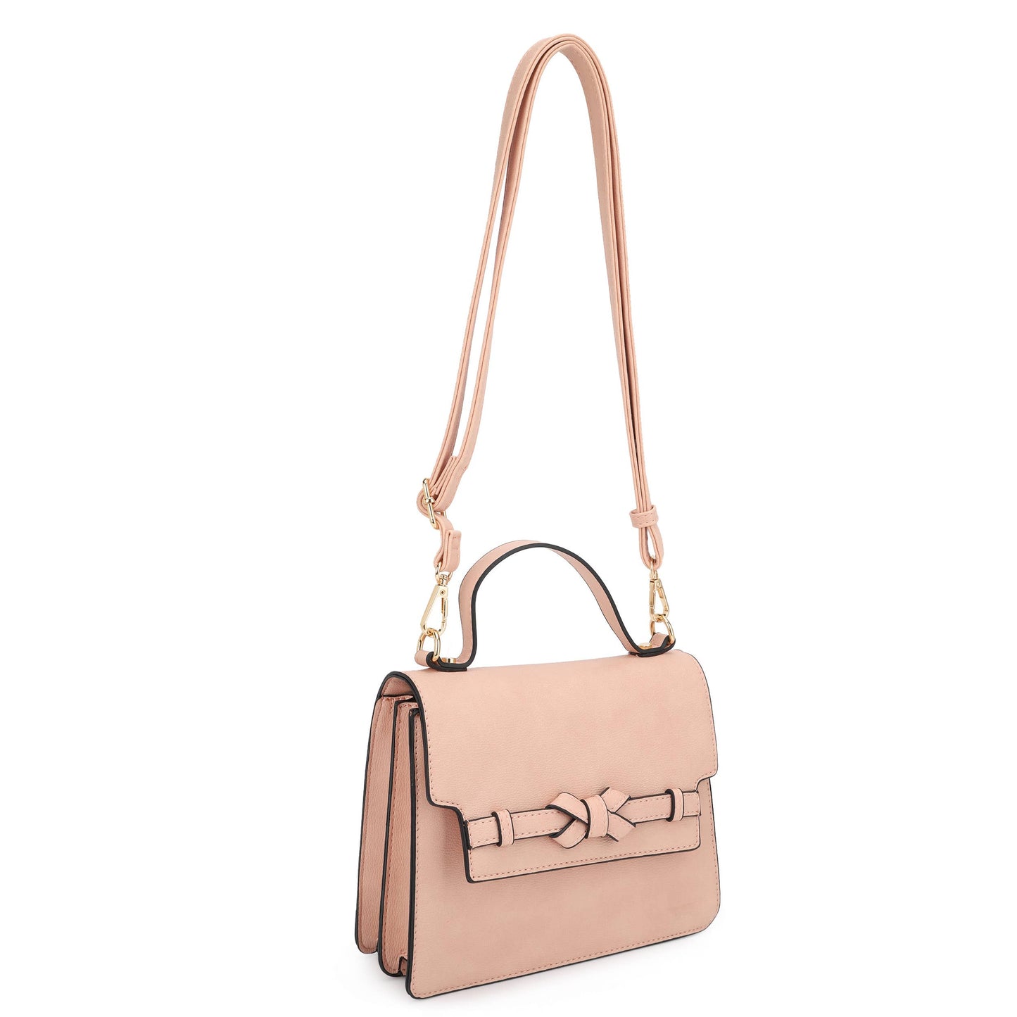Eden Square Top Handle Flap Crossbody with Bow