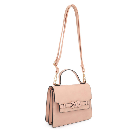 Eden Square Top Handle Flap Crossbody with Bow
