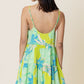 Babydoll Tropical Print Mini Dress