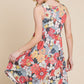 Floral Printed Sleeveless Babydoll Dress