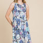 Floral Printed Sleeveless Babydoll Dress