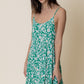 Open Back Floral Print Mini Dress