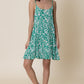 Open Back Floral Print Mini Dress