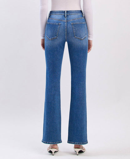 HIGH RISE FULL LENGTH BOOTCUT JEANS - Southern Sassy Boutique