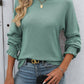 Ribbed Knit Long Sleeve Top