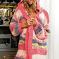 Multi Color Stripes Cardigan
