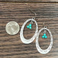 725709, Concho Turquoise Dangle Earrings