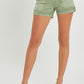 Mid Rise Front Patch Pocket Shorts