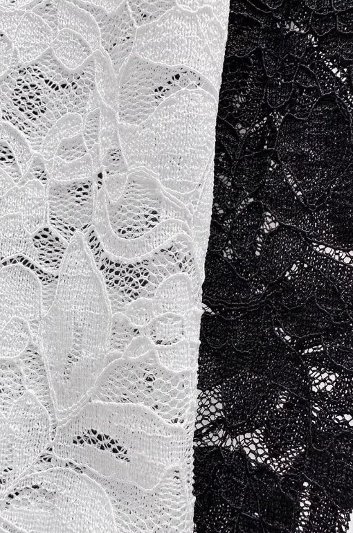 Off the shoulder Sheer Mesh Floral Lace Layering fitted Top - Southern Sassy Boutique