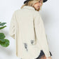 Twill Ripped Distressed Jacket