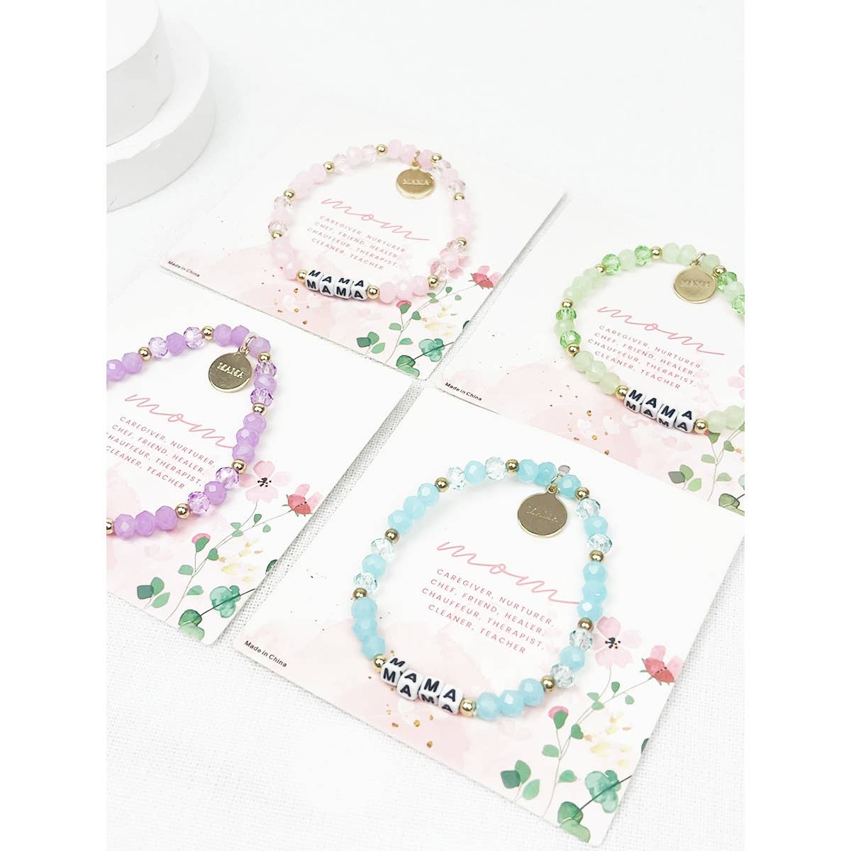 Soft Tone Beads MAMA Inpirational Bracelet