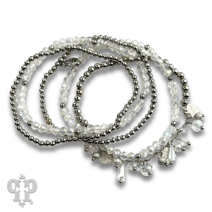 Heart and variety bead charm bracelet - Southern Sassy Boutique