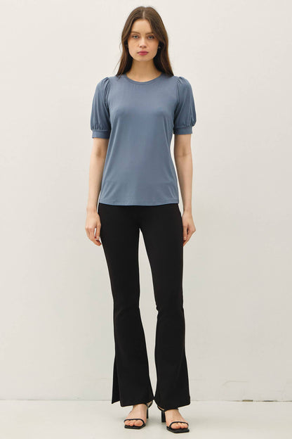 BAMBOO/MODAL ULTRA SOFT VOLUME SLEEVE BASIC TOP