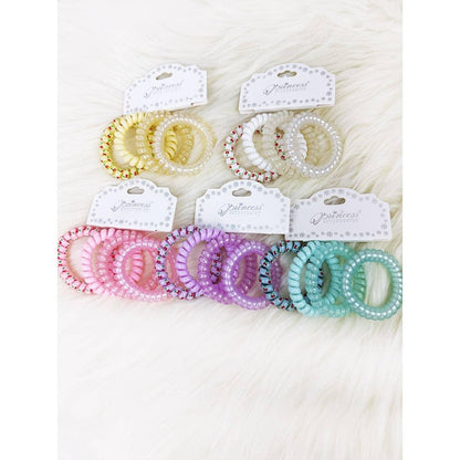Assorted Mix Design Spiral Hair Ties - Southern Sassy Boutique