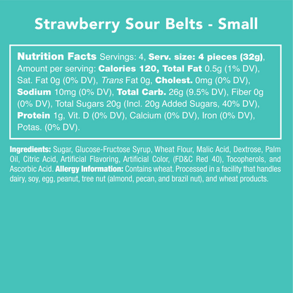 Strawberry Sour Belts - Southern Sassy Boutique