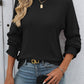 Ribbed Knit Long Sleeve Top