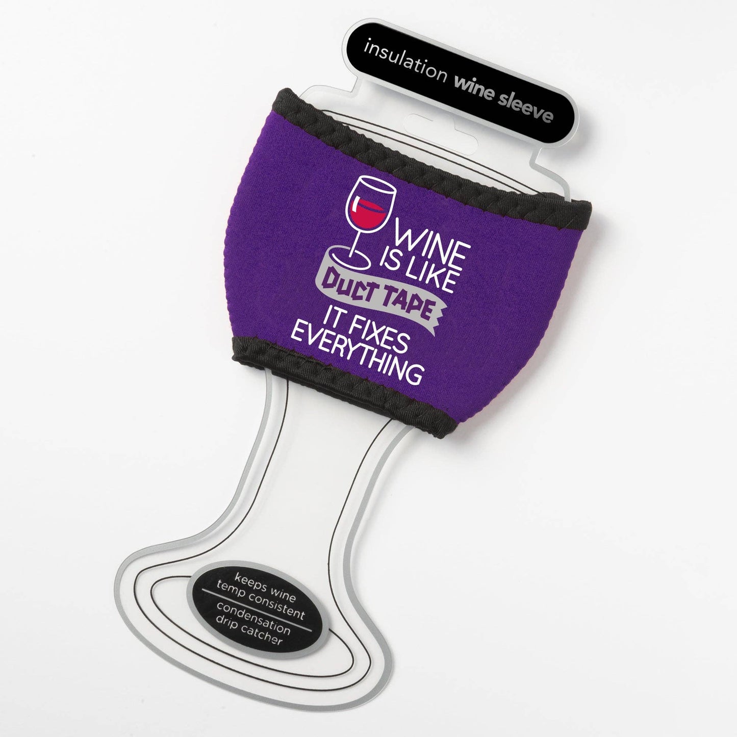 Duct Tape Wine Glass Sleeve