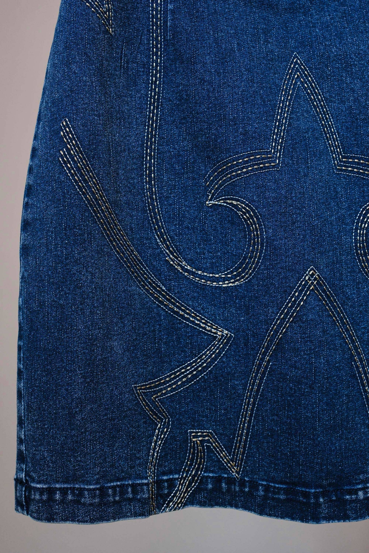 Sweetheart Denim Minidress