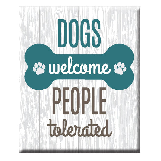 Dogs Welcome Magnet