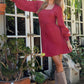 SQUARE NECK CABLE SWEATER DRESS