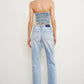 High Waist Ripped Baggy Jeans