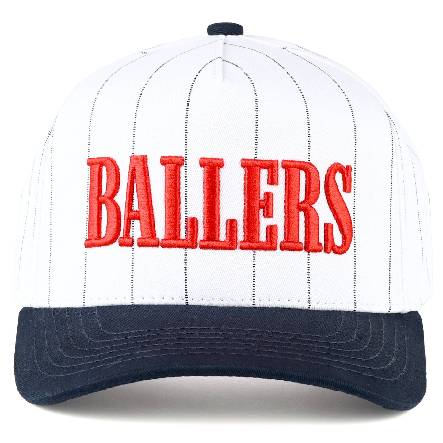 Ballers Letter Stripe Pattern Trucker Cap
