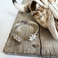 Western Flower Stone Hinge Bangle Bracelet