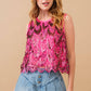 Embellished Sequin Scallop Crop Top