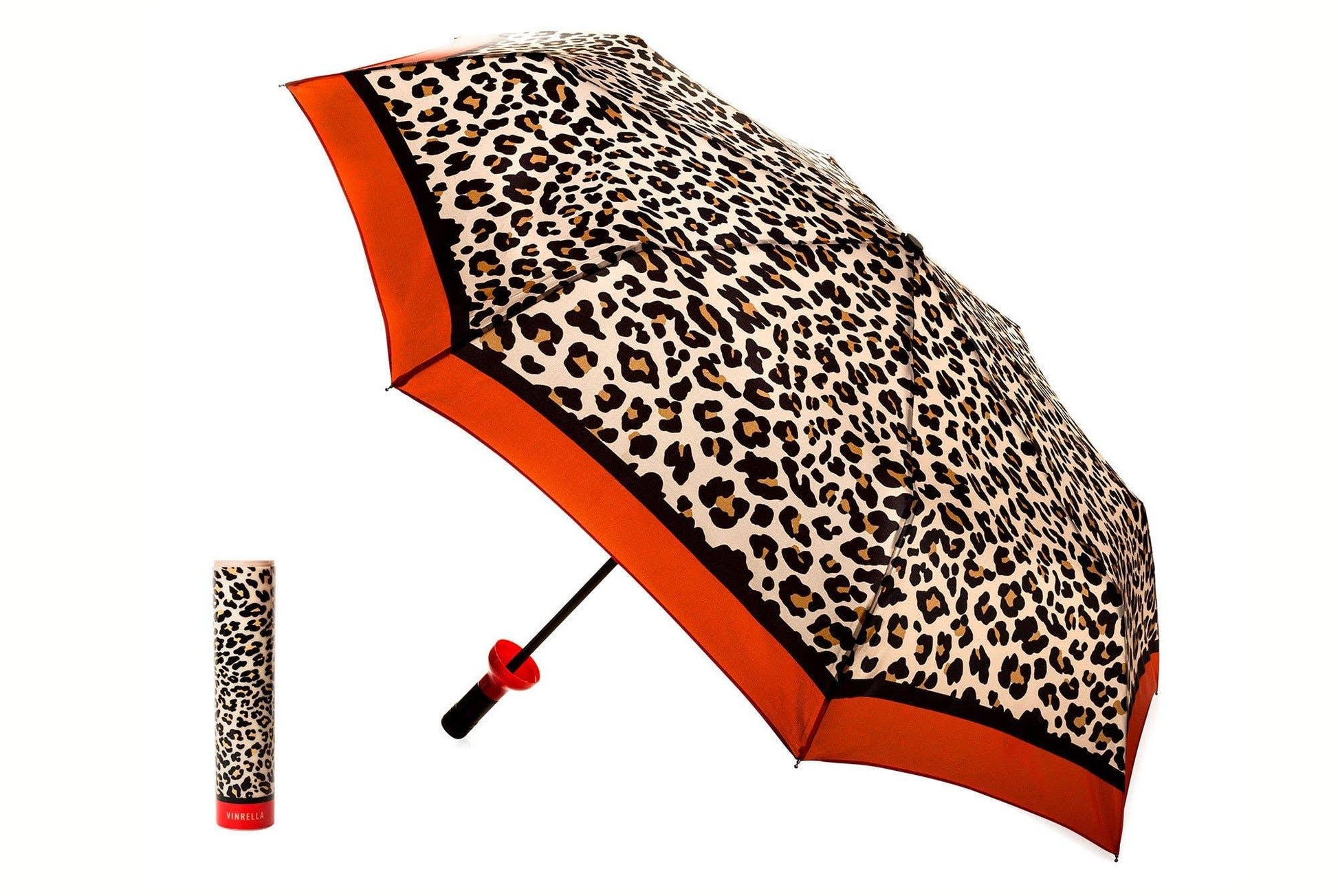 Leopard Print Bottle Umbrella - Southern Sassy Boutique