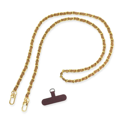 Long Faux Vegan Leather Phone Chain - Southern Sassy Boutique